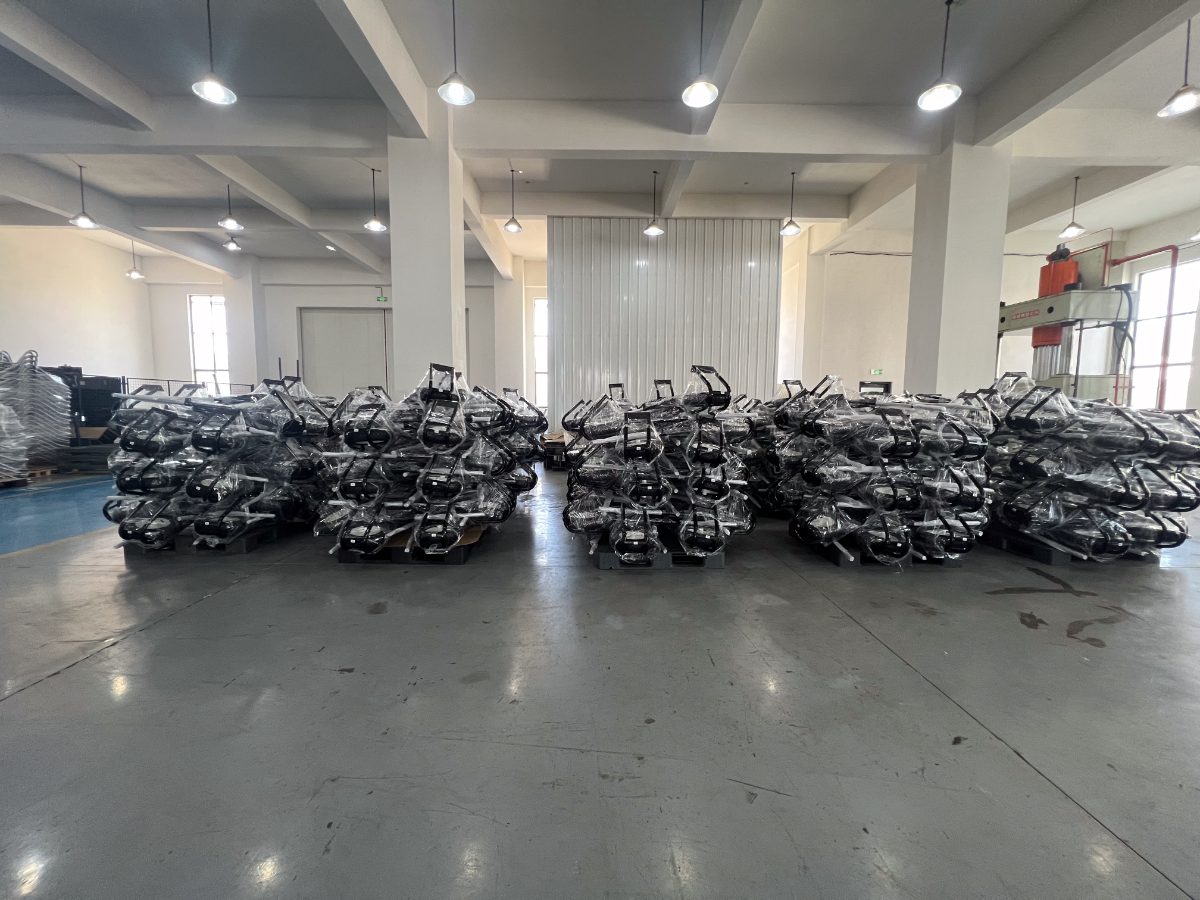 Finished goods staged for loading